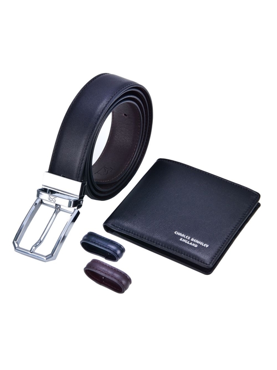 Nappa Leather Wallet & Full Nappa Belt Gift Set 